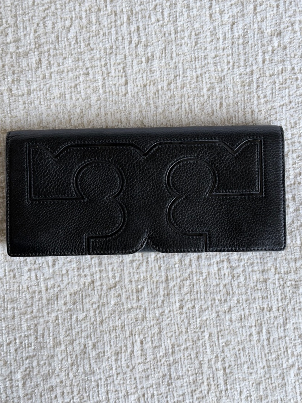 Tory Burch Black Leather Clutch